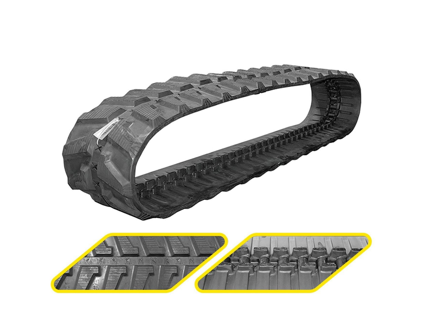 250x48x80 Icône en caoutchouc Premium pour les excavateurs de 2,5 t