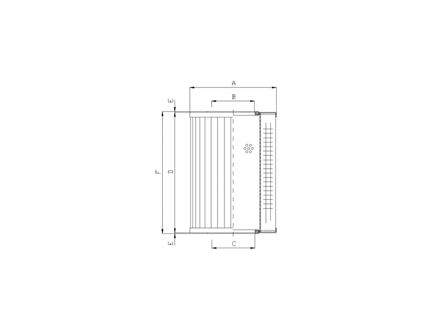 Original FILTREC Filterelement für Druckfilter DMD218K10B