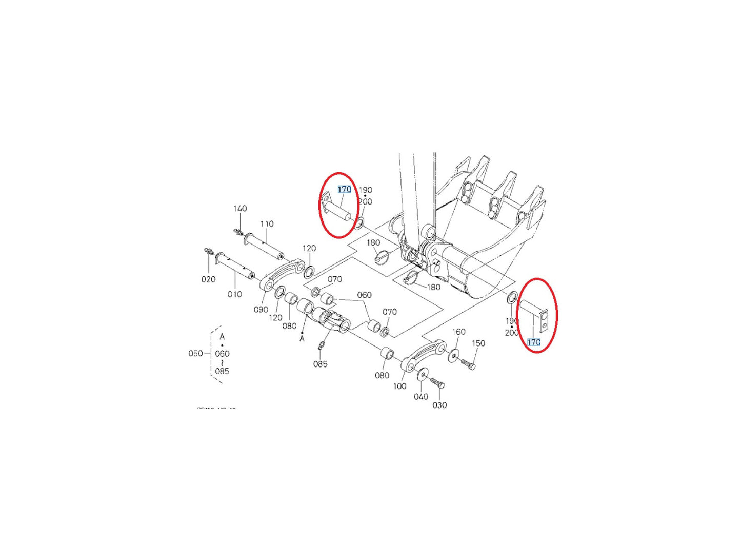 Kubota Bolzen RG138-66764 d'origine