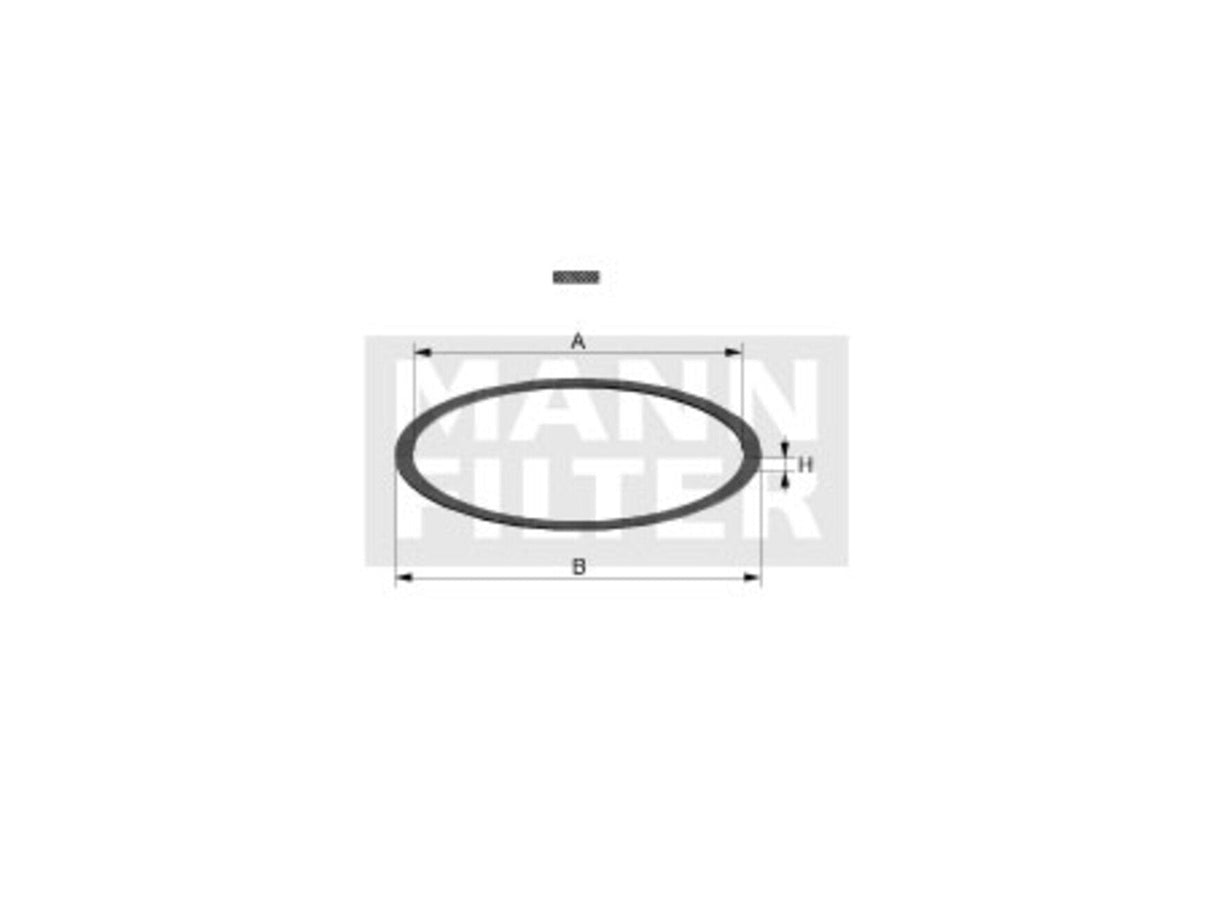 Original MANN-FILTER Dichtung 107 x 120 x 1 mm Di 10-05