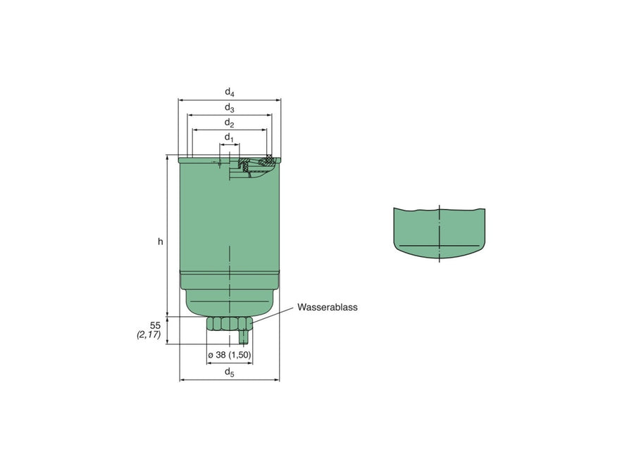 Original MANN-FILTER Kraftstoffwechselfilter WK 842/6