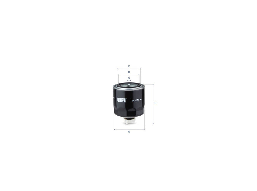 Original UFI Filters Kraftstofffilter SpinOn 24.261.00