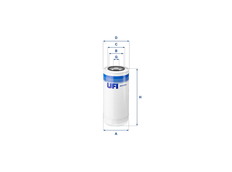 Original UFI Filters Ölfilter SpinOn 23.120.01