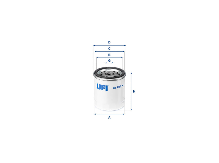 Original UFI Filters Ölfilter SpinOn 23.125.00