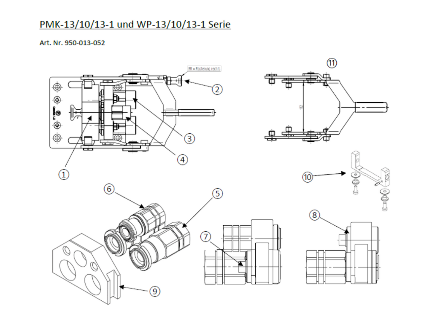 Tamlock Part de rechange Plaque vide DN13 / 10 / 13-1