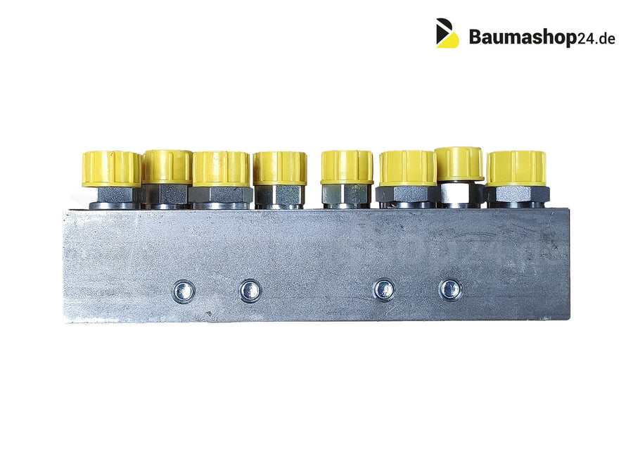 OilQuick A/B Verteiler 8-fach 1800155 Grundplatte OQ70/55