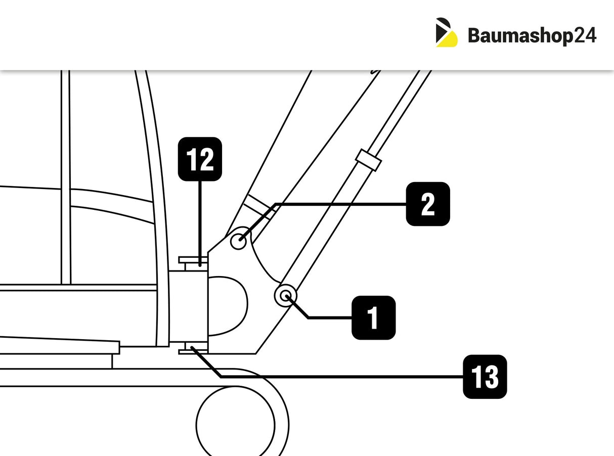 Boulon / socket komatsu Set Spoonful pour PC16R-3HS