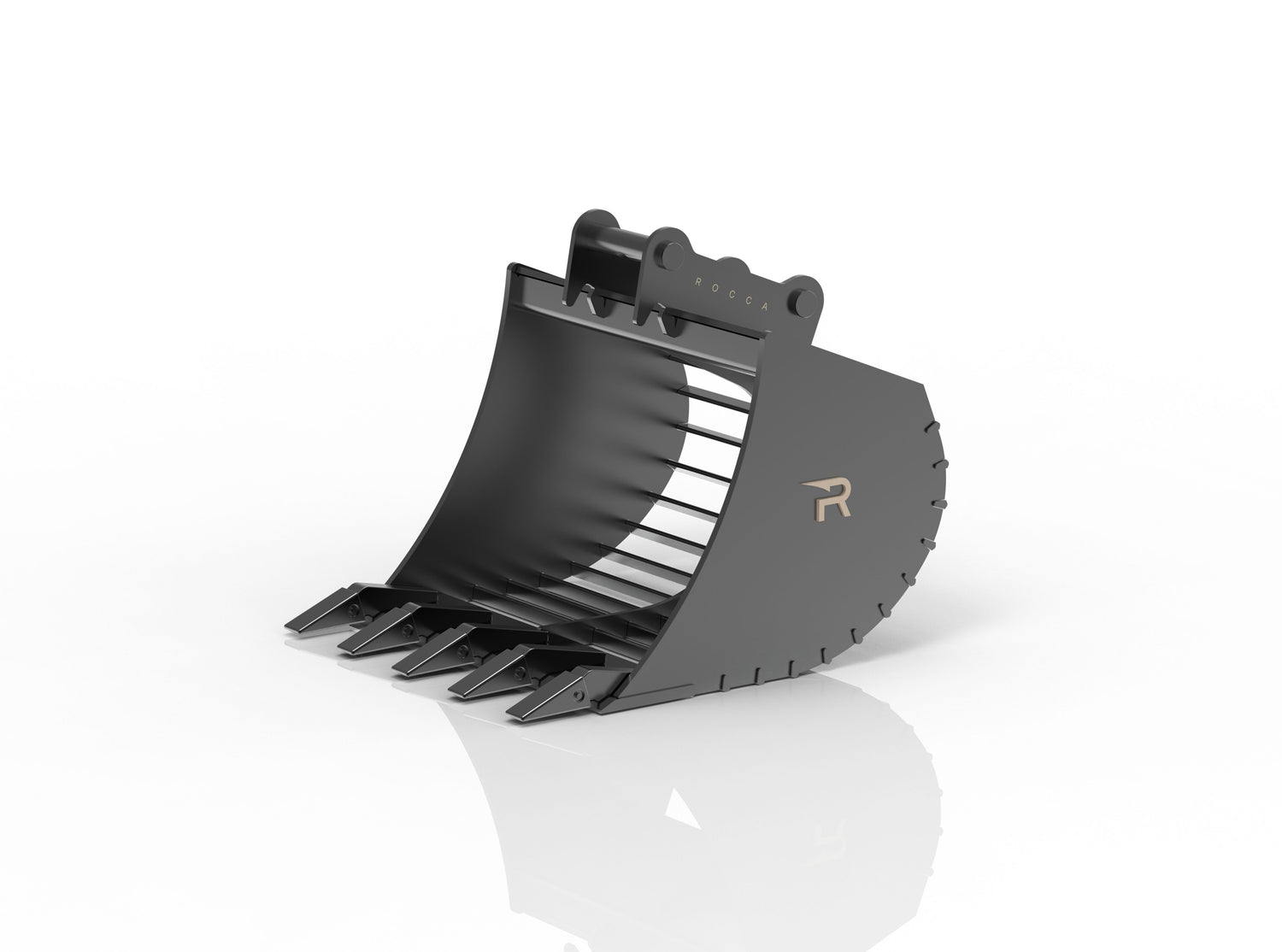 Terrox Sieve Spoon avec dents - pour 0,8 à 1,8 tonnes - xs -1