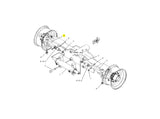 Caterpillar 416B Lenkspurstange 1284128 u.a. für 426B, 428B - Ansicht 2
