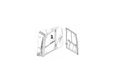 Caterpillar M314F Türscheibe Links Oben Hinten für M314-M322 F 3931372 u.a. für M315F, M316F, M317F - Ansicht 3