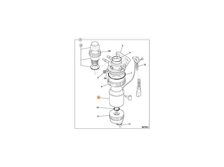 JCB Kraftstofffilter 32/925694 für 3C-14, 3C-15 – Bild 3