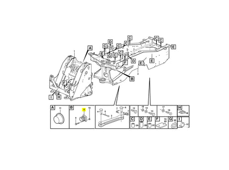 Volvo L60E Lenkungsdämpfer VOE11026989 u.a. für L60F, L70E, L70F – Ansicht 3
