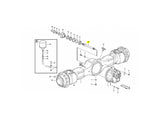 Volvo A25B Achswelle VOE11103055 u.a. für A25, A30D, A30F – Ansicht 3