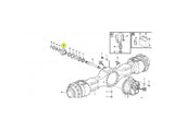 Original Volvo A25E Flansch VOE11103128 u.a. für A30D, A40D, L150G