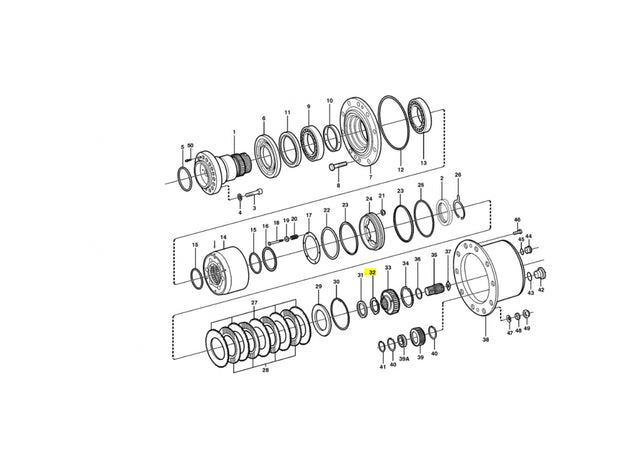 Original Volvo L40 Druckscheibe VOE11705011 u.a. für L40B, L45, L45B