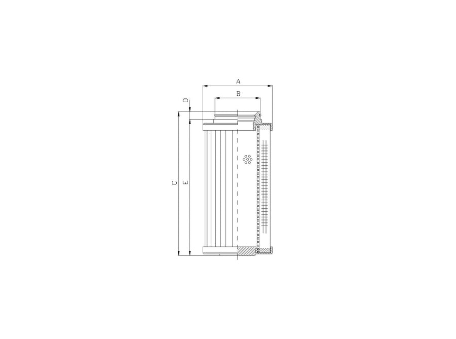 Original FILTREC Filterelement für Druckfilter D730G25B