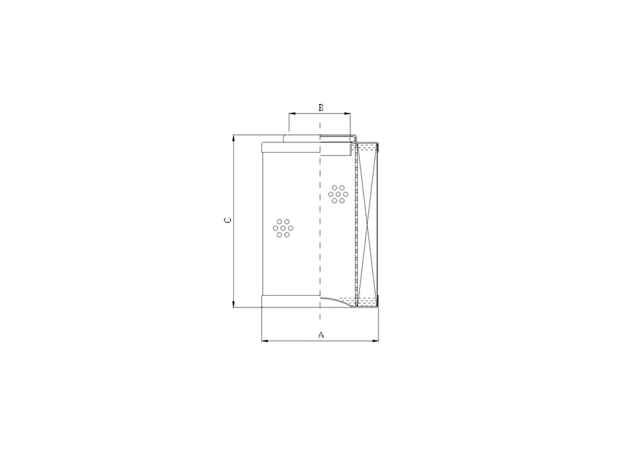 Original FILTREC Filterelement für Druckfilter DHD160GW10B