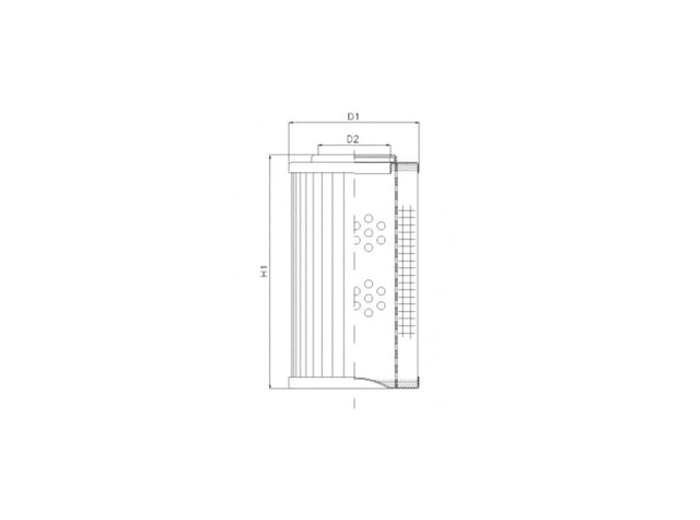 Original FILTREC Filterelement für Druckfilter DHD660B100B