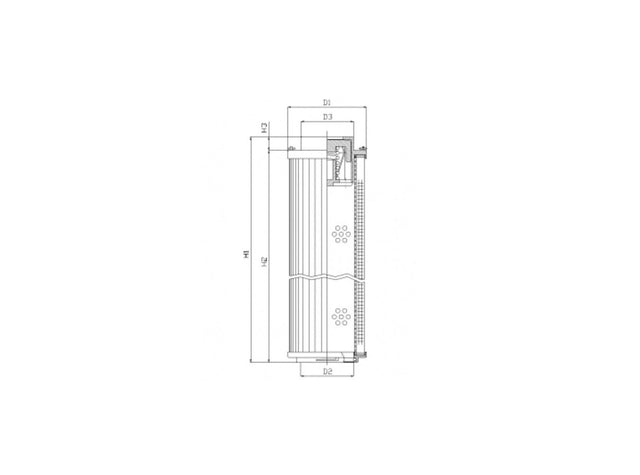 Original FILTREC Filterelement für Rücklauffilter RHR330S200B3/AB1