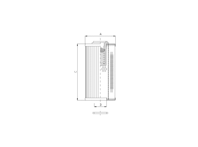 Original FILTREC Filterelement für Rücklauffilter RLR210E10B/1
