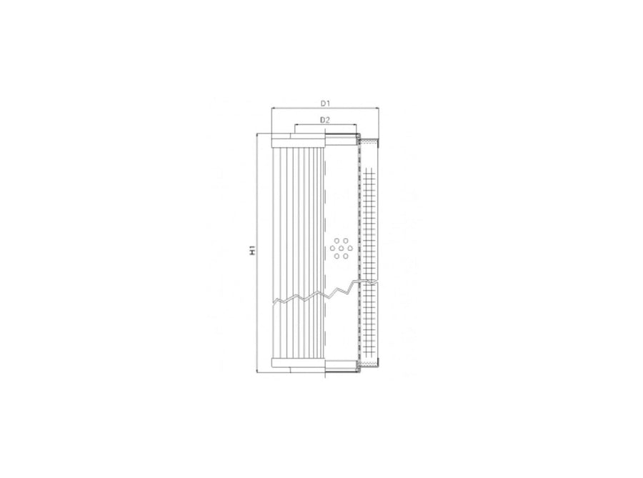 Original FILTREC Filterelement für Rücklauffilter RVR10020B300B