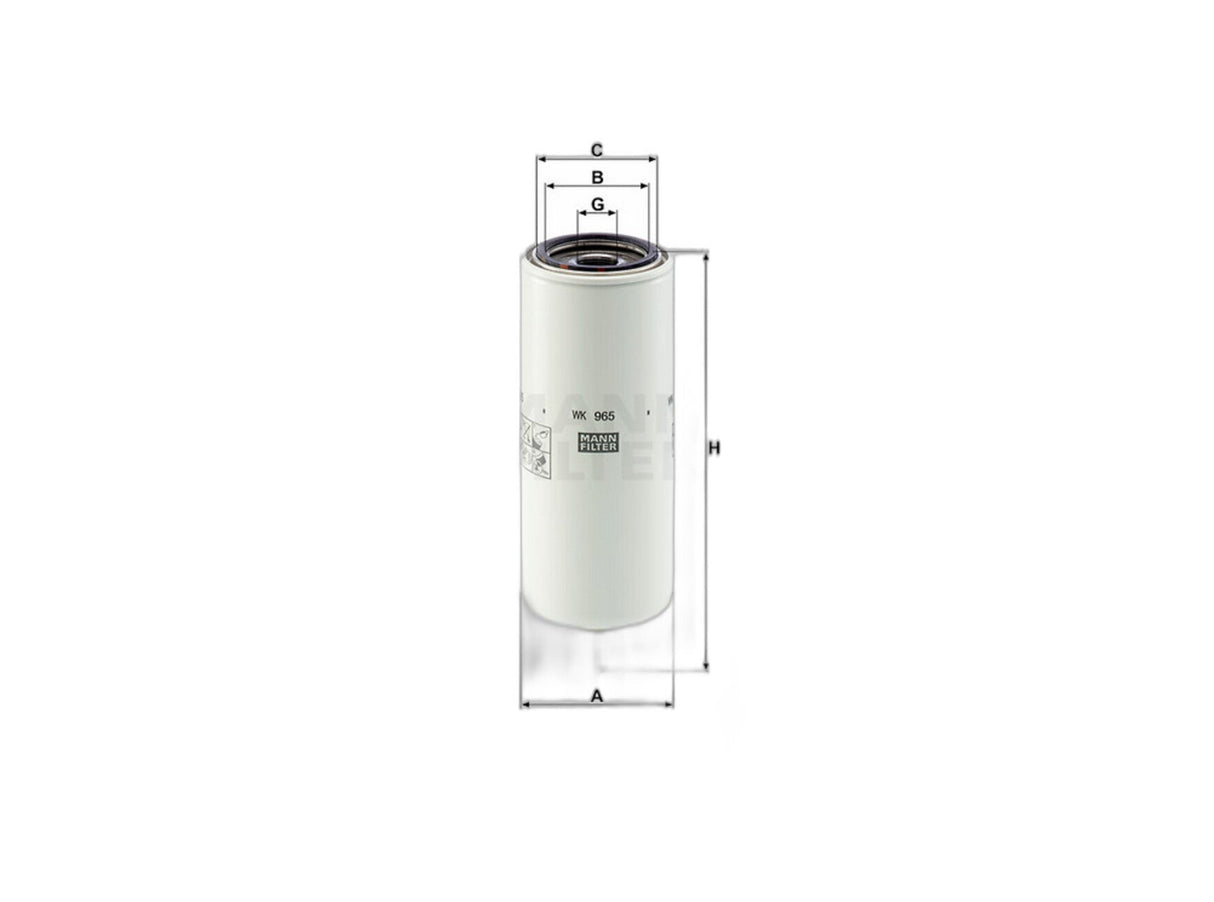 Original MANN-FILTER Kraftstoffwechselfilter WK 965 x