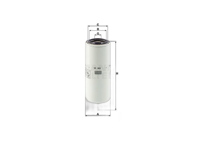 Original MANN-FILTER Kraftstoffwechselfilter WK 965 x