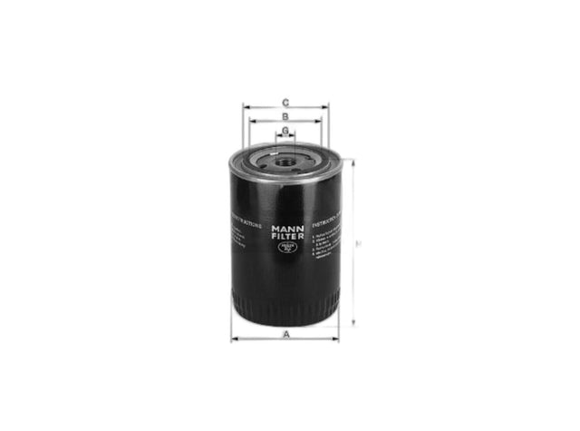 Original MANN-FILTER Ölfilter SpinOn W 7053