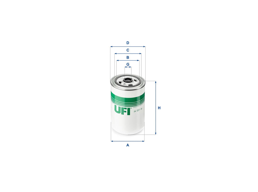 Original UFI Filters Kraftstofffilterelement 24.031.00