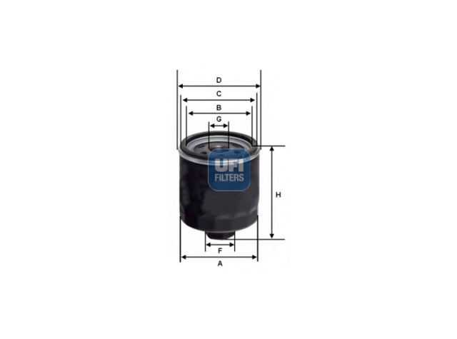 Original UFI Filters Kraftstofffilter SpinOn 24.154.00