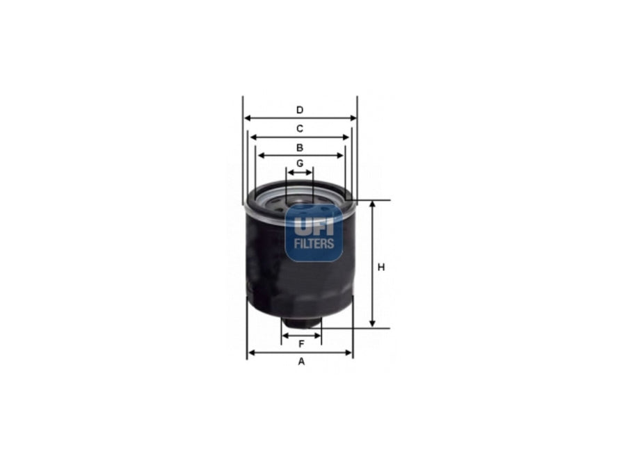 Original UFI Filters Kraftstofffilter SpinOn 24.154.00