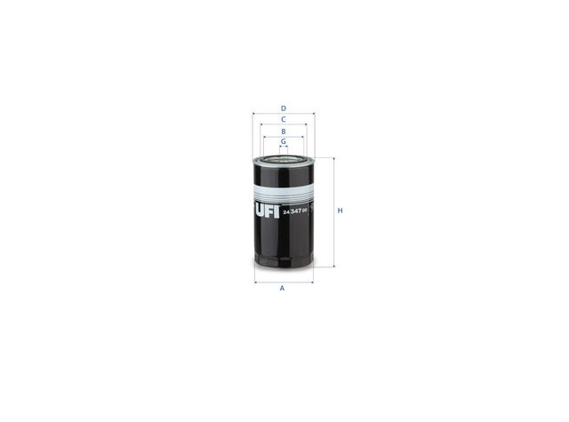 Original UFI Filters Kraftstofffilter SpinOn 24.347.00