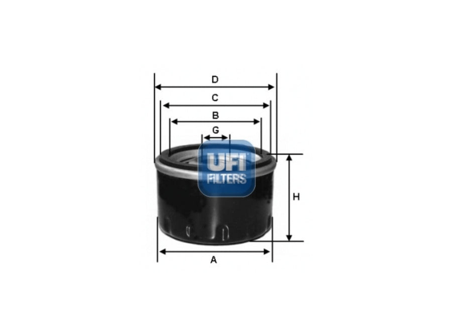 Original UFI Filters Ölfilter SpinOn 23.115.00