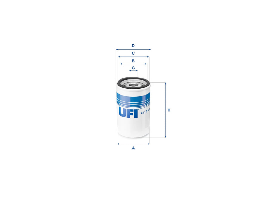 Original UFI Filters Ölfilter SpinOn 23.151.00