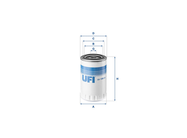 Original UFI Filters Ölfilter SpinOn 23.198.00