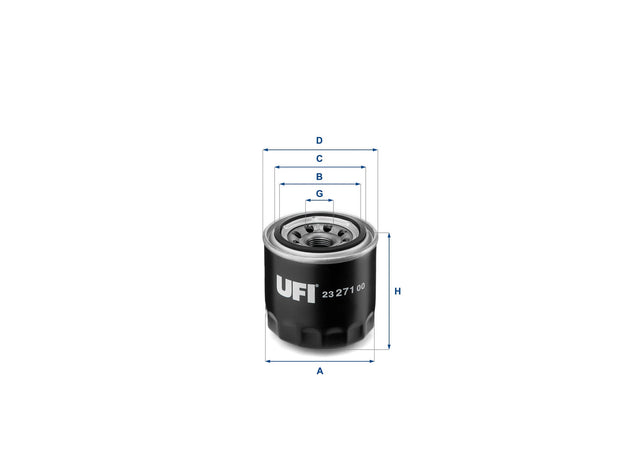 Original UFI Filters Ölfilter SpinOn 23.271.00