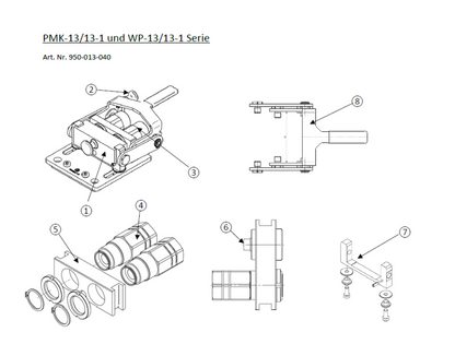 Taklock Ersatzteil Leerplatte DN13/13-1