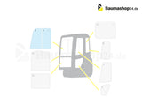 Original Kubota Seitenscheibe Rechts Hinten RG268-46970 für KX027-4 | KX030-4