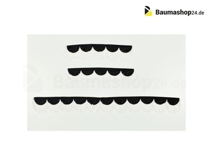 Volvo Curtain Set Dumper A25-A40 D | E | F | G avec des franges