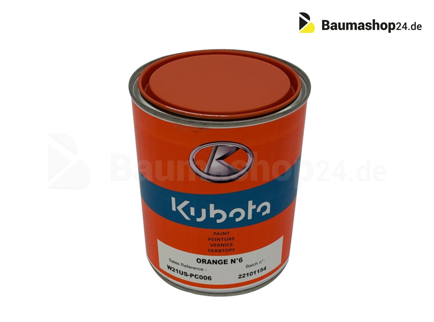 Original Kubota Lackdose Orange 1Kg W21US-PC006